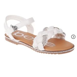 bebe Girls' Sandals - Comfy Open Toe Dress Sandals, Fancy & Sparkly, SZ 13 NWOT